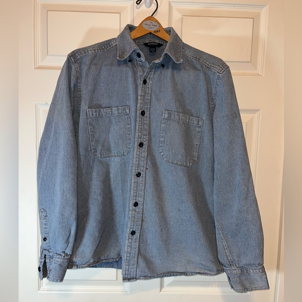 VTG OshKosh B'gosh Striped Blue Cotton Shirt